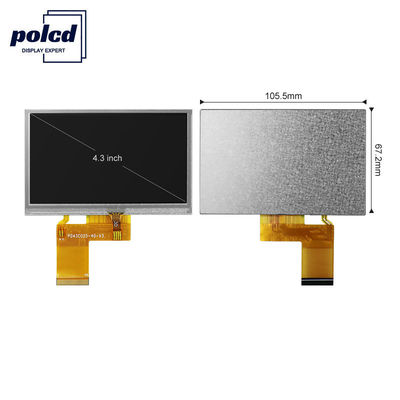 صفحه نمایش LCD 4.3 اینچی 480x272 Tft صفحه نمایش ال سی دی RGB صفحه نمایش لمسی 24 بیتی