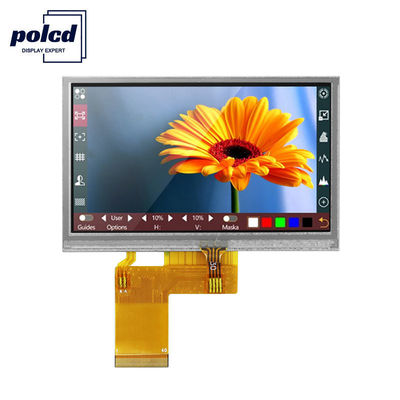 صفحه نمایش لمسی صنعتی 480x272 Polcd RGB 24 بیتی 4.3 اینچی Tft LCD