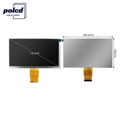 نمایشگر ال سی دی 7 اینچی Polcd RoHS 300 Nit ماژول TFT LCD 800X480 پیکسل